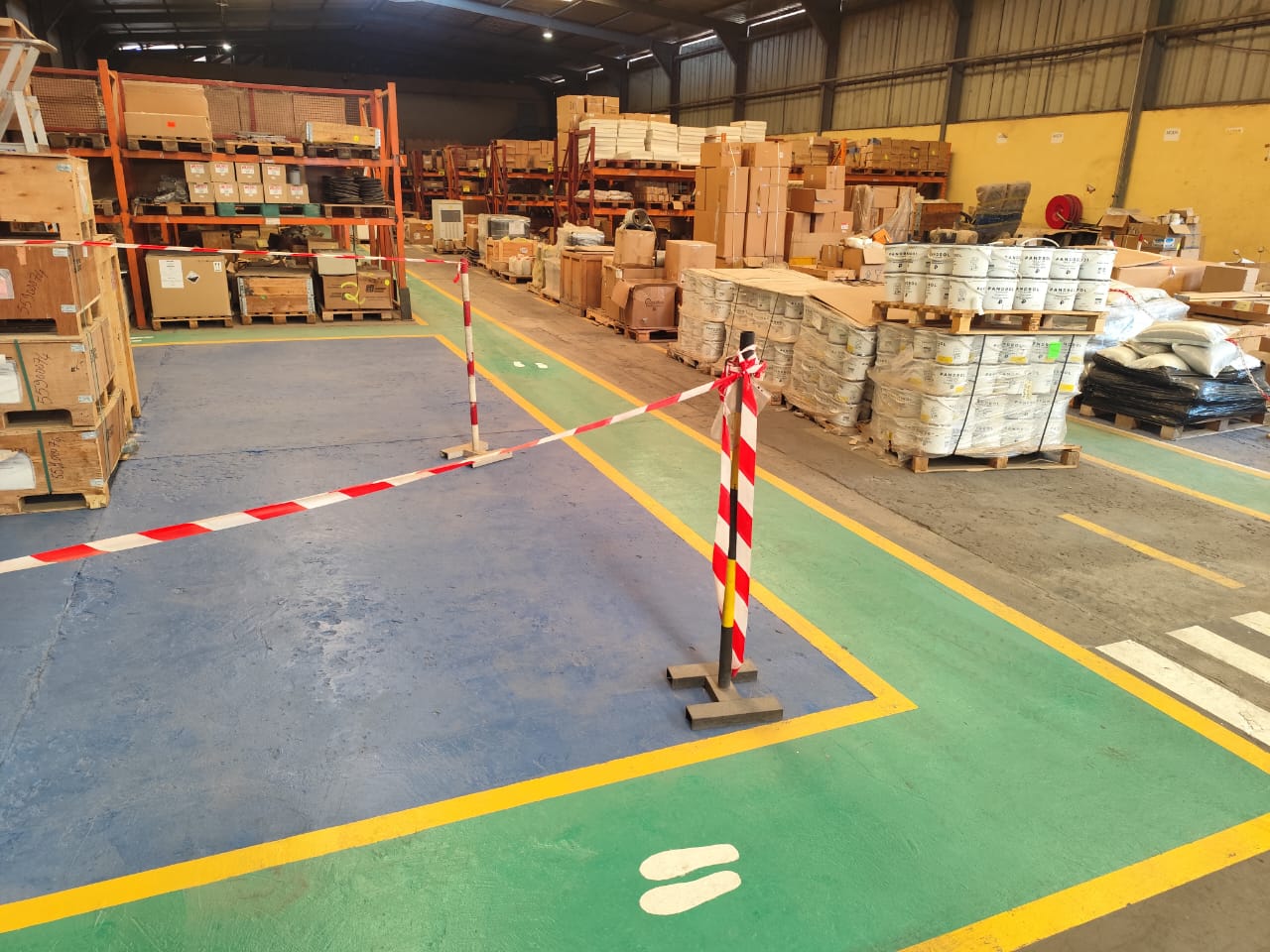 Plan de circulation entrepôt logistique — Libreville
